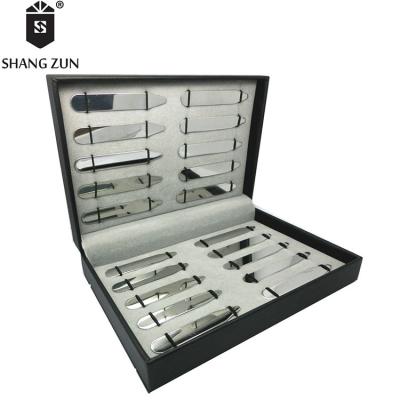 China Hot Selling Mens Shirt Unique Gift High Quality Metal Stainless Steel Necklace Stays 20 PCS SC016 for sale