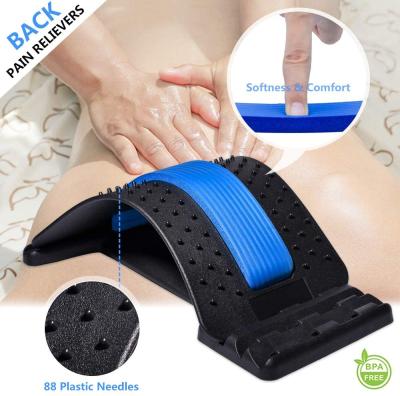 China Convenient Adjustable Stretch Equipment Back Massager Stretcher Fitness Lumbar Support Spinal Pain Relieve Spine Corrector for sale