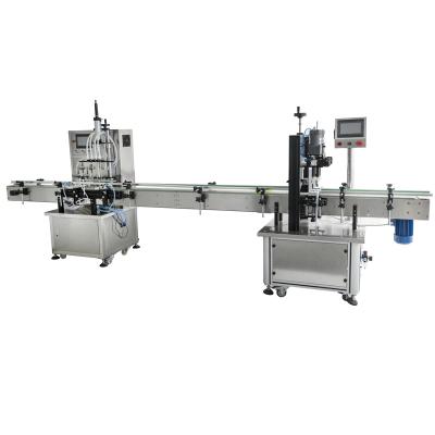 China Cheap Beverage Price Juice Chemical Liquid Bottle Filler Automatic Liquid Filling And Sealing Machine Line for sale