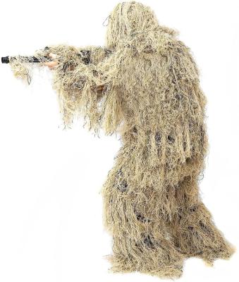 China Hunt. Good Cheap And High Quality Camouflage Desert Ghillie Outdoor Hunting Suit for sale