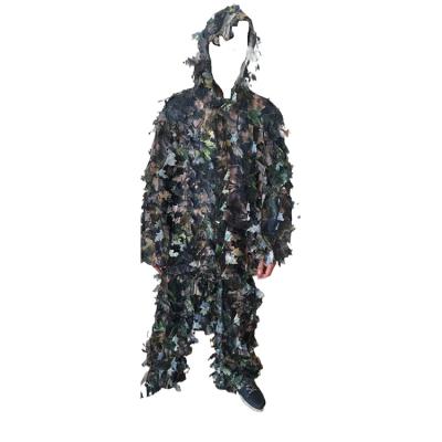 China Camouflage High Quality Wholesale 3D Camouflage Leaf Hunting Clothes For Sale for sale