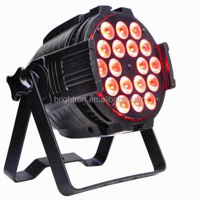 China LANDSCAPE pro dmx 6 in 1 rgbwa 6in1 18x18w uv wash 64 par can led par light for sale