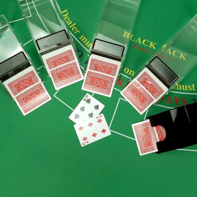 China Casino Games Wholesale 2,4,6,8 Decks Poker Accessory Blackjack Dealing Shoe For Gambling Games Casino Game Card Game Accessory for sale