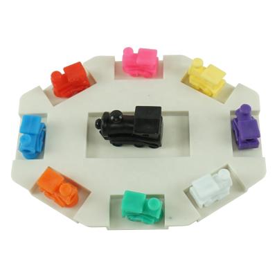 China Eco-Friendly Non-Toxic Domino Train And Piece And 9PCS Colorful Mexican Train To Begin Toy Domino Accessory for sale