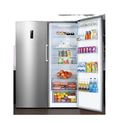 China Smad Upright Solid Door Refrigerator Factory Home Vertical Freezer With Drawer for sale