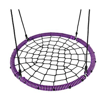 China Contemporary Kids Playground Outdoor Round Spider Web Swing With 700 Pounds Capacity for sale