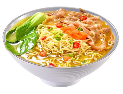 China OEM verfügbar Instant Spicy Noodles Goldene Suppe Rindfleisch Geschmack 125g*24 zu verkaufen