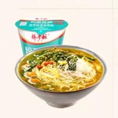 China Kruidige en zoete Koreaanse Cup Noodles gecombineerd met Vermicelli Rattan Peper smaak Te koop