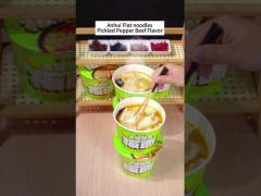 Instant Noodles  Yangzhanggui Instant Flat Noodles Pickled Pepper Beef Flavor