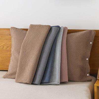 China PORTABLE Personalized Soft Lattice Pillowcase Home Decor Luxury Decorative Pillow Shapes Cotton Fancy Pillow Covers for sale