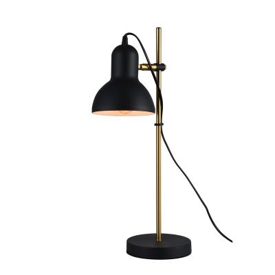 China EUROPEAN Nordic Modern Black Green Green Table Light Luxury Metal 25w Bedside Table Reading Lamp E27 Bulb for Office Hotel Home for sale