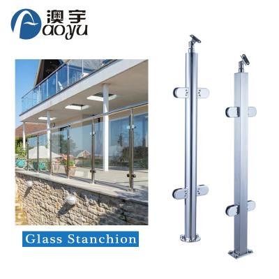 China Modern high quality stainless steel 304 glass balustrade, glass fence pin for glass for sale