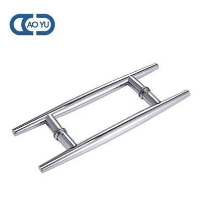 China Modern H Type Glass Door Handle Double Sided Door Handle Hot Sales Stainless Steel Shower Door Handle for sale