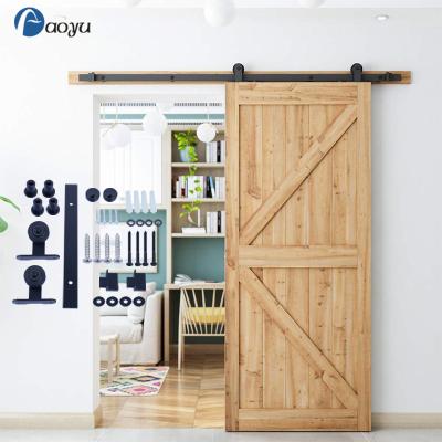 China Factory Price Modern Soft Closing Sliding Wooden Door Kit , Sliding System Kit for sale