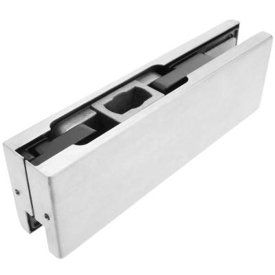 China Modern 304 Stainless Steel Door Clip Top Quality Frameless Glass Bottom Fixing Clamp for sale