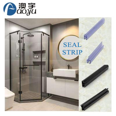 China Wholesale Waterproof Shower Door Bathroom PVC Strip Shower Room Sliding Door Rubber Strip 8-12mm for sale