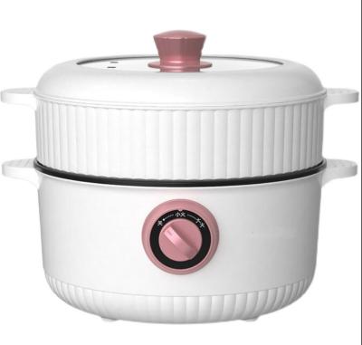 China 3Liter Household Electric Fried Pan Cooker Cooking Pot Smokeless Hot Pot for sale