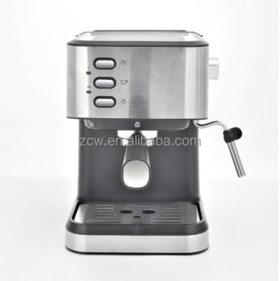 China Hotel espresso coffee machine milk frother digital touch screen 15 bar pump pressure espresso cappuccino maker Italian for sale