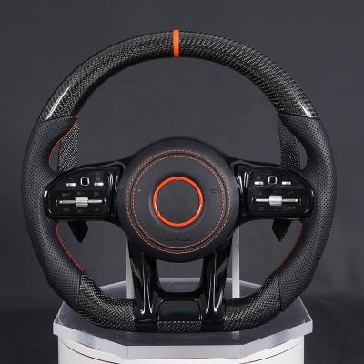 China Motion Fit For Benz C200 C260 C300 C180 C43 C63 W205 W204 W212 C Class Model Old To New Carbon Fiber Steering Wheel for sale