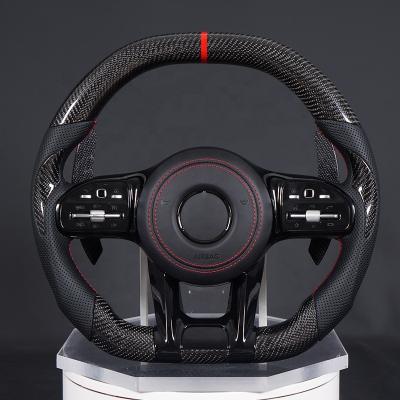 China Movement suitable for Mercedes Benz A-class, B-class, C-class, E-class, GLA GLCGLECLA AMG sports carbon fiber steering wheel modification for sale