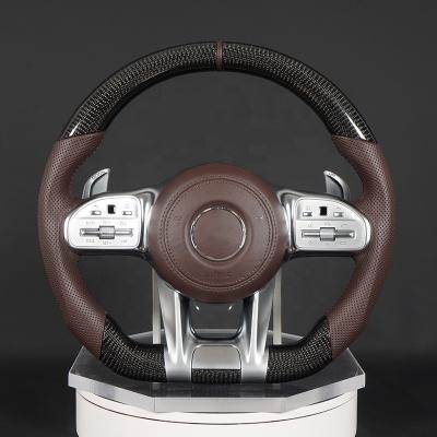 China Movement suitable for Mercedes Benz AMG carbon fiber steering wheel modification A-Class/C-Class/E-Class A35/C43/C63/E63/g63/GT for sale