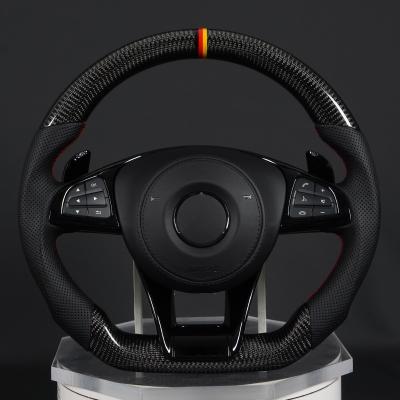 China Motion For Mercedes Benz AMG C CLASS Steering Wheel W204 C63 W212 W218 W207 W172 S Carbon Fiber Steering Wheel for sale