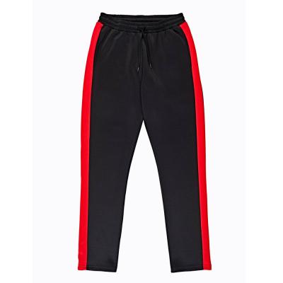 China Anti-wrinkle Straight Slim Pants Contrast Color Stripe Sports Tracksuit Side Women for sale