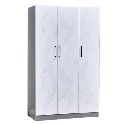 China Other Wardrobe Home Bedroom Free Installation Cabinet Simple Modern Small Apartment Solid Wood Swing Door Storage for sale