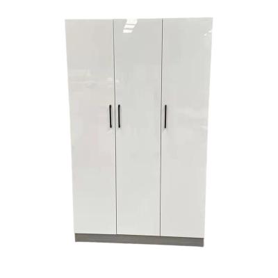 China Other New Products Hot Selling Modern White Tall Wood Panel 2 Door Wardrobe Closet For Bedroom Customized for sale