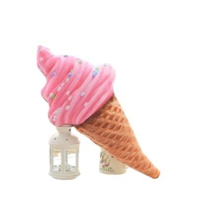 China Creative Plush Toy 3D 30cm Ice Cream Stuffed Pillow Plush Ice Cream Cone Plush Toys for sale