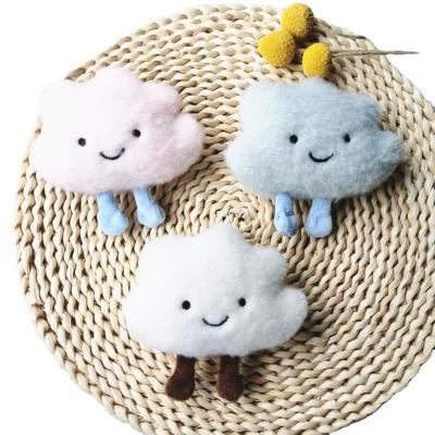 China Custom Cute Animal Plush Toy Cartoon Badge Pin Bag Pendant Coat Decorate Brooch Pin for sale