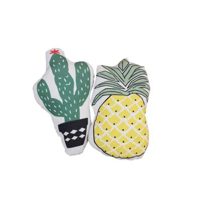 China Wholesale custom hot sale home decor plush toy double side pillow pineapple cactus doll r cushion for kid baby for sale