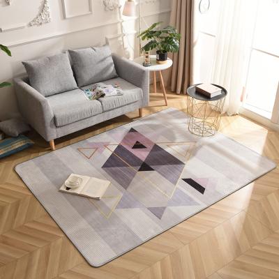 China Large Modern Hard Eco-friendly Washable 3d Printed Blankets Living Room Rug Floor Mat Rug for sale