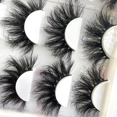 China Full strip lashes wholesale 25mm mink seller mink eye lashesh set of wholsale lashes3d 25mm fluffy mink eyelash lashes for sale