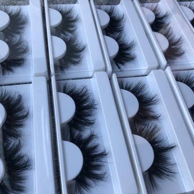 China Full Strip Lashes Wholesale Free Samples Mink Lashes 3D Mink Eyelashes Seller 25mm Luxury Mink Eyelash for sale