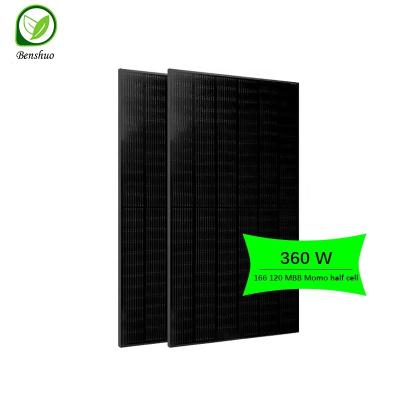 China Home Commercial Mono Solar System Solar Panel Manufacture With CE TUV Certifications 360W Double Glass Solar Panel With Inverter for sale