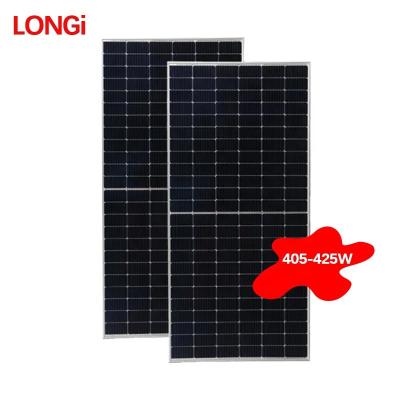 China Longi system home commercial solar solar panel all black 400w 410w 420w 430w 555w 48v solar panel for home for sale