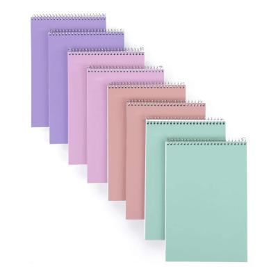 China Loose-leaf College Work Desk Flip Opening 100 Sheets Shrink Large Neat Paper Notepad Writing Notes for sale