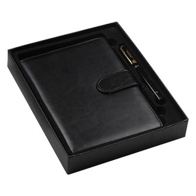 China 2022 New Style Notebook Pen Sewing Gift Box Set PU Cover Logo Printing Custom Business Planner for sale