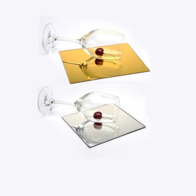 China Custom OLEG Hard Cut Wholesale Gold Silver Mirror Plexiglass Sheet for sale