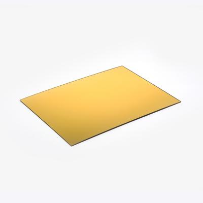 China OLEG 4*8ft Eco-friendly Cut Customized Gold Mirror Acrylic Sheet For Widely Decorations for sale