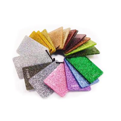 China CanCut Green Gold 3mm Holographic Glitter Purple Sand Marble Acrylic Sheet For Decoration for sale