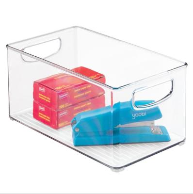 China High Quality Viable Transparent Organizer Bin Acrylic Clear Plastic Storage Bin For Food, Fridge for sale