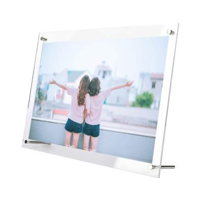 China Memorial Clear Acrylic Morden Picture Picture Custom Poster Display Stand Desktop Frame For Home Decor for sale