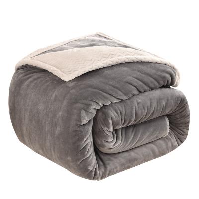 China Anti Static Super Soft Sherpa Shear Blanket Plush Flannel Fleece Throw Blanket for sale