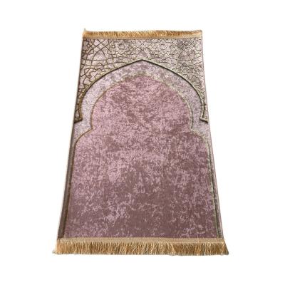 China Wholesale Good Quality Islamic Muslim Prayer Mat Washable Prayer Blanket for sale