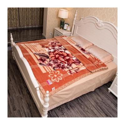 China Home/Bedroom/Wedding/Gift Cream Blush Super Soft Mink Blankets 220x240 1ply Blankets Mink Blankets for sale