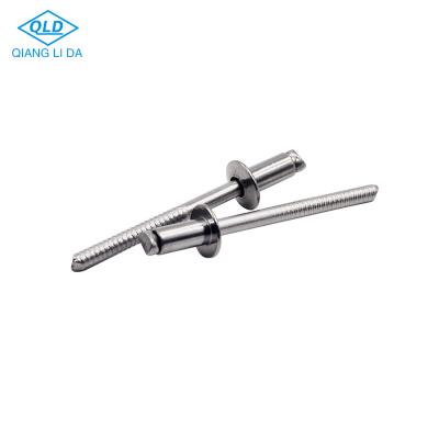 China GB12615 Stainless Steel Cased Flat Round Head Core Pulling Rivet , SS 304 Pop Rivet for sale