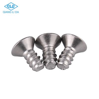 China Cross Flat Shank Stainless Steel Countersunk Self Tapping Screw for sale