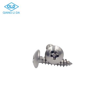 China Mushroom Mushroom Head Cross Tail Pointed Sus Head Fitting Self Tapping Screw for sale